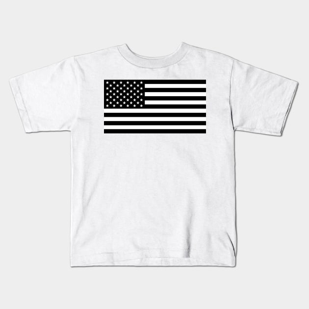 American Flag Kids T-Shirt by Wickedcartoons